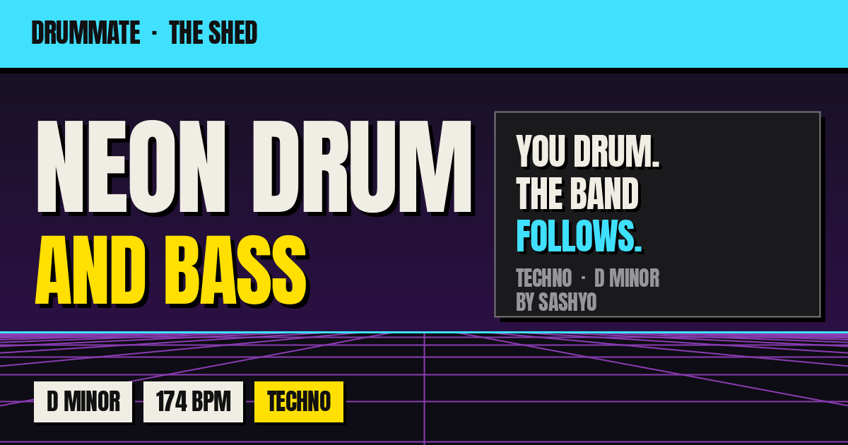 Neon Drum and Bass